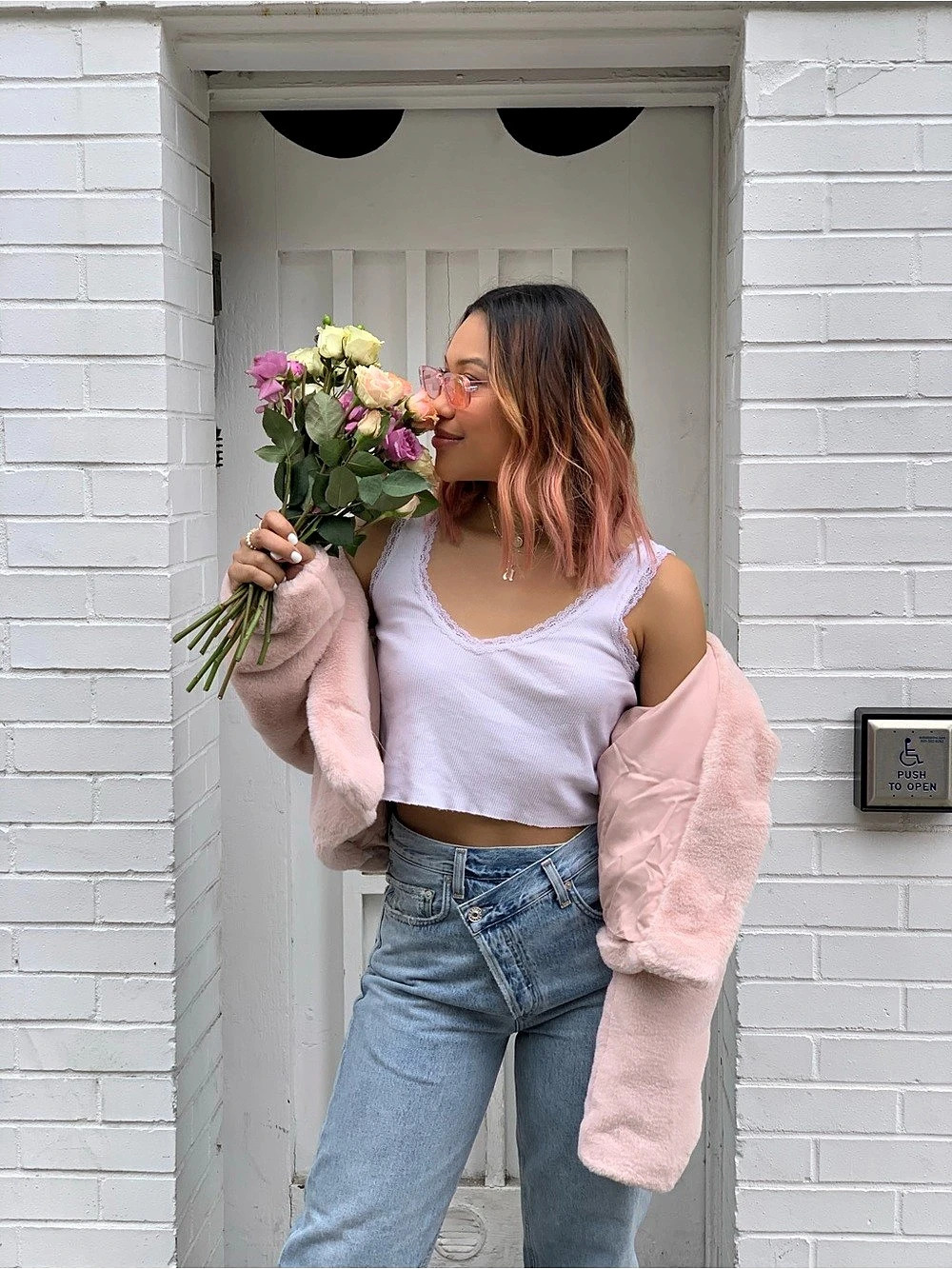 Reformation Hampton Coat Pink Teddy Jacket - Picture 4 of 4